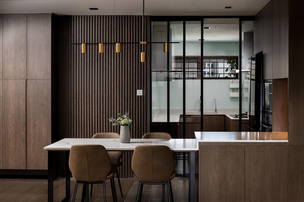Contemporary, Condo, Dining Room, Queensway Tower, Interior Designer, Anhans Interior Design