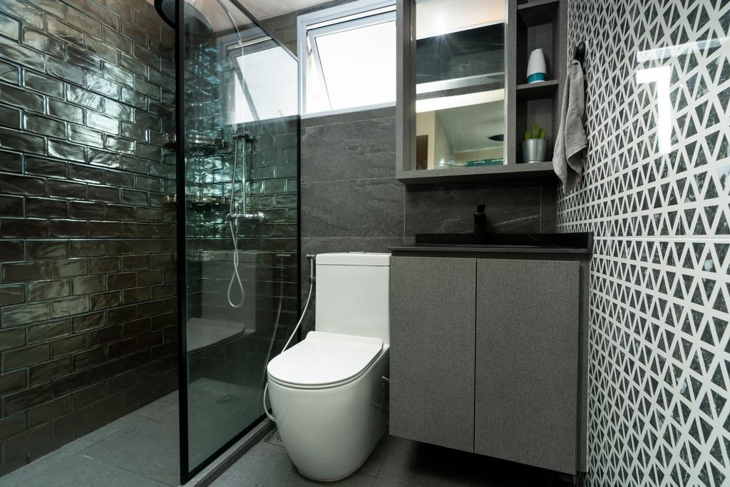 Contemporary, HDB, Bathroom, Yishun Avenue 9, Interior Designer, ChengYi Interior Design