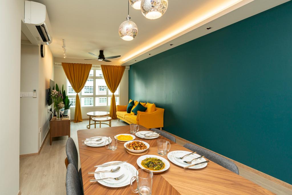 Contemporary, HDB, Dining Room, Yishun Avenue 9, Interior Designer, ChengYi Interior Design