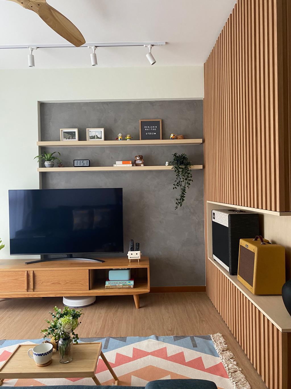 Contemporary, HDB, Living Room, Sumang Walk, Interior Designer, Thom Signature Design