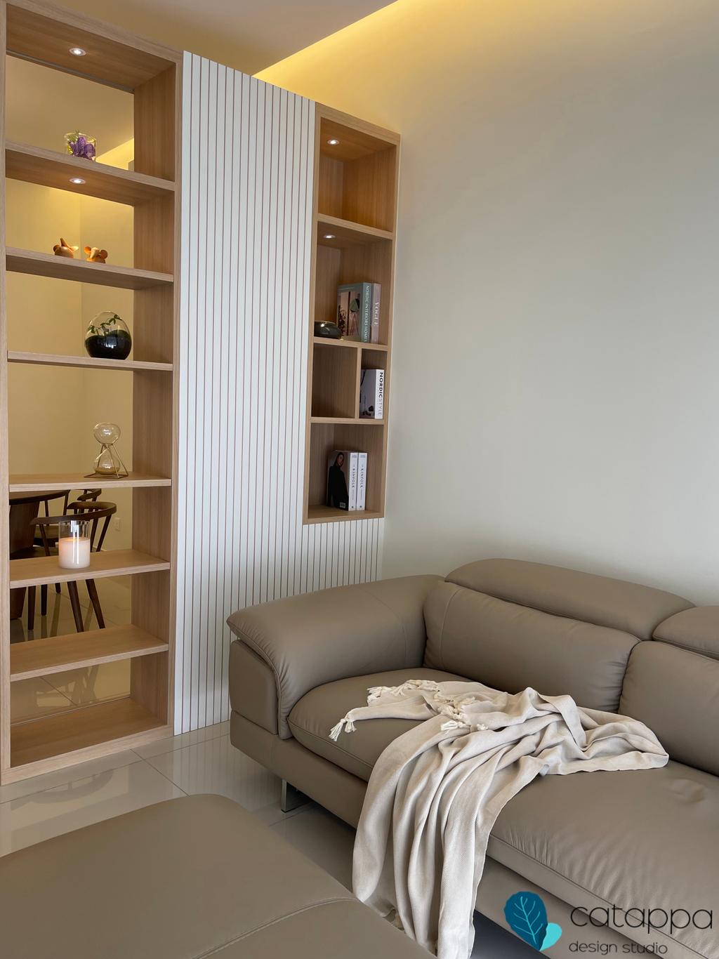Scandinavian, Condo, Living Room, Relau, Penang, Interior Designer, Catappa Design Studio