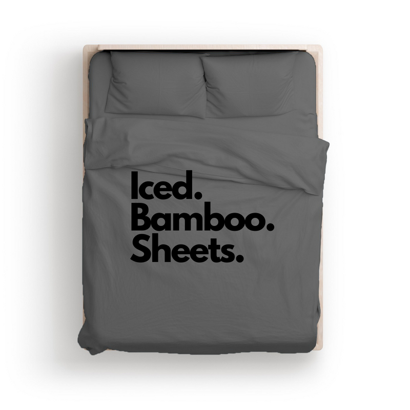 Grey Iced Bamboo Sheets 1