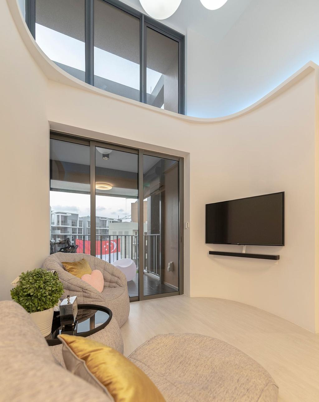 Modern, HDB, Living Room, Canberra Drive, Interior Designer, Thom Signature Design