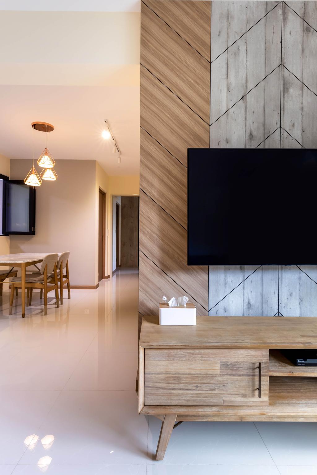 Contemporary, HDB, Living Room, Anchorvale Lane, Interior Designer, Arteloft