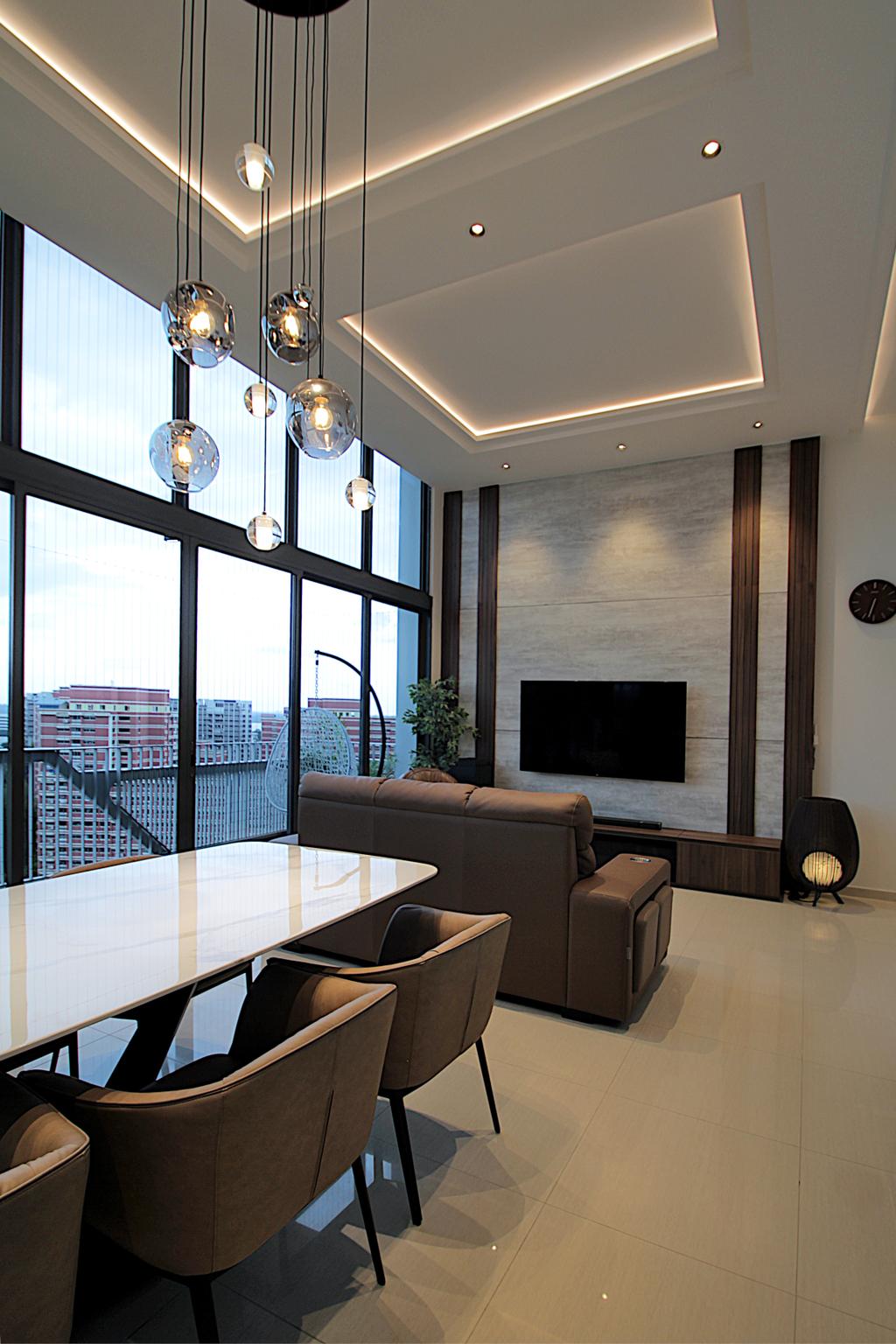 Modern, Condo, Living Room, Pasir Ris Drive 1, Interior Designer, Mesh Room Design