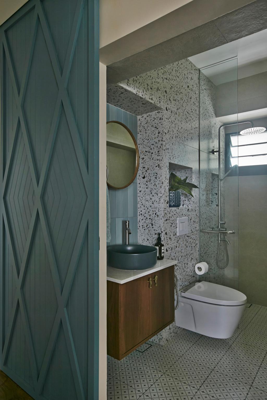Modern, HDB, Bathroom, Ang Mo Kio, Interior Designer, Fuse Concept, Contemporary