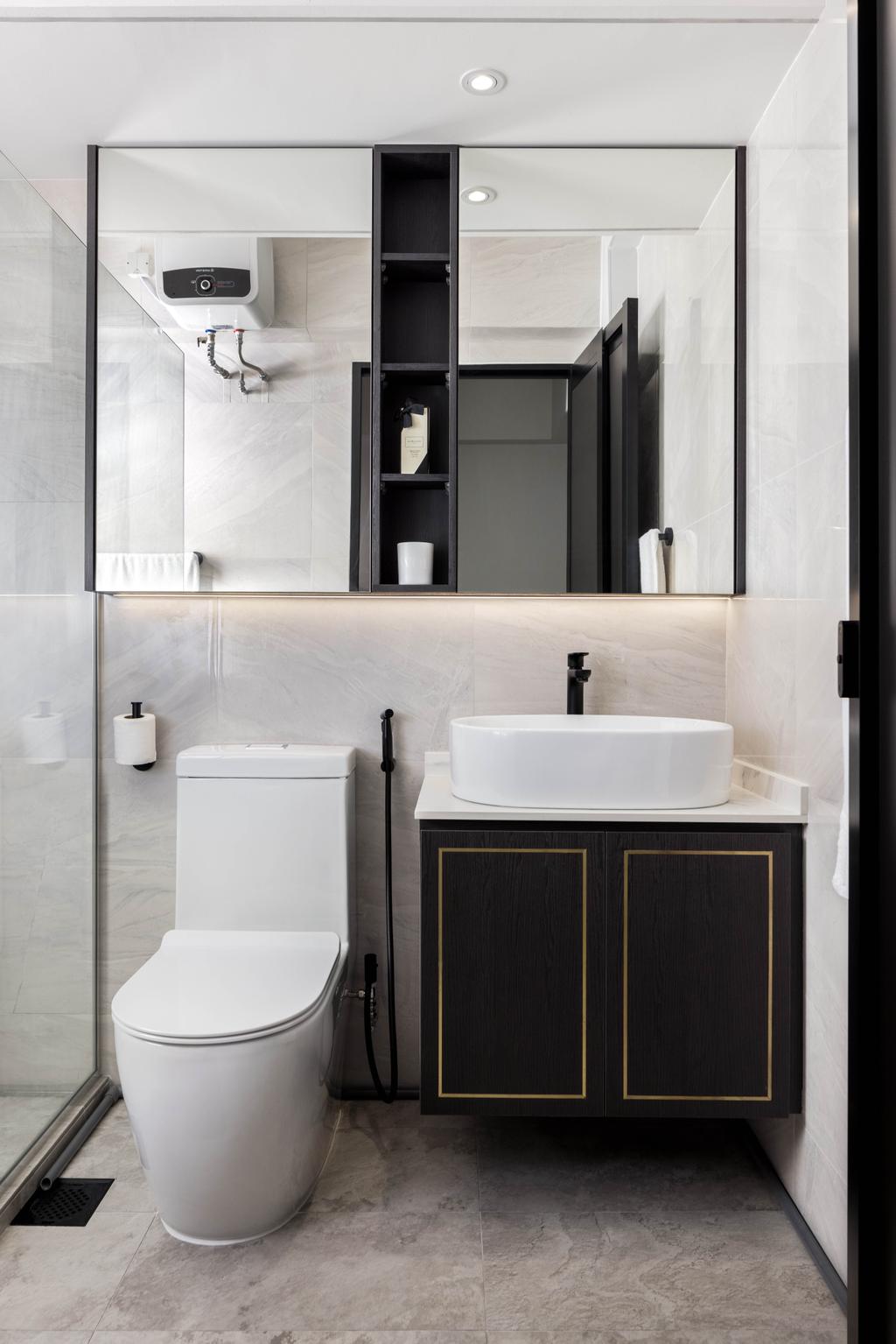 Contemporary, HDB, Bathroom, Bidadari Park Drive, Interior Designer, Jialux Interior