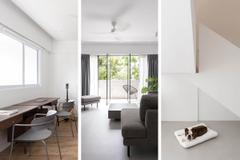 ‘80s Maisonette Turned Into a Minimalist White Haven for Two