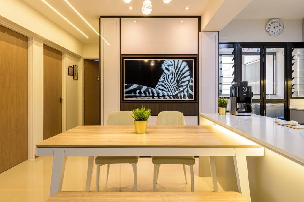 Modern, HDB, Dining Room, Sengkang West Road, Interior Designer, Vika Design Lab