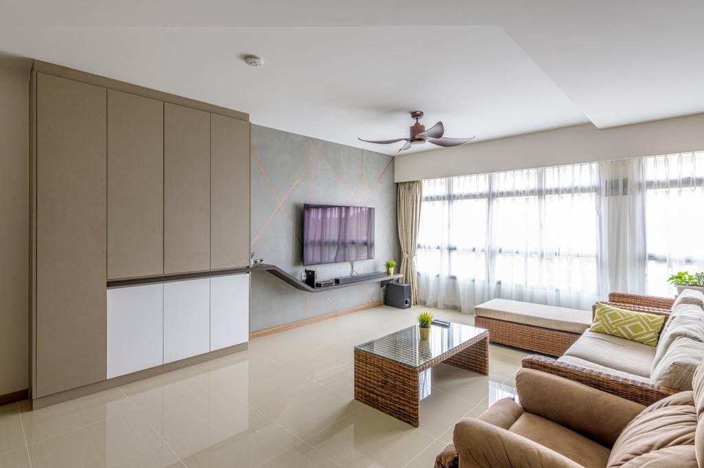 Modern, HDB, Living Room, Sengkang West Road, Interior Designer, Vika Design Lab