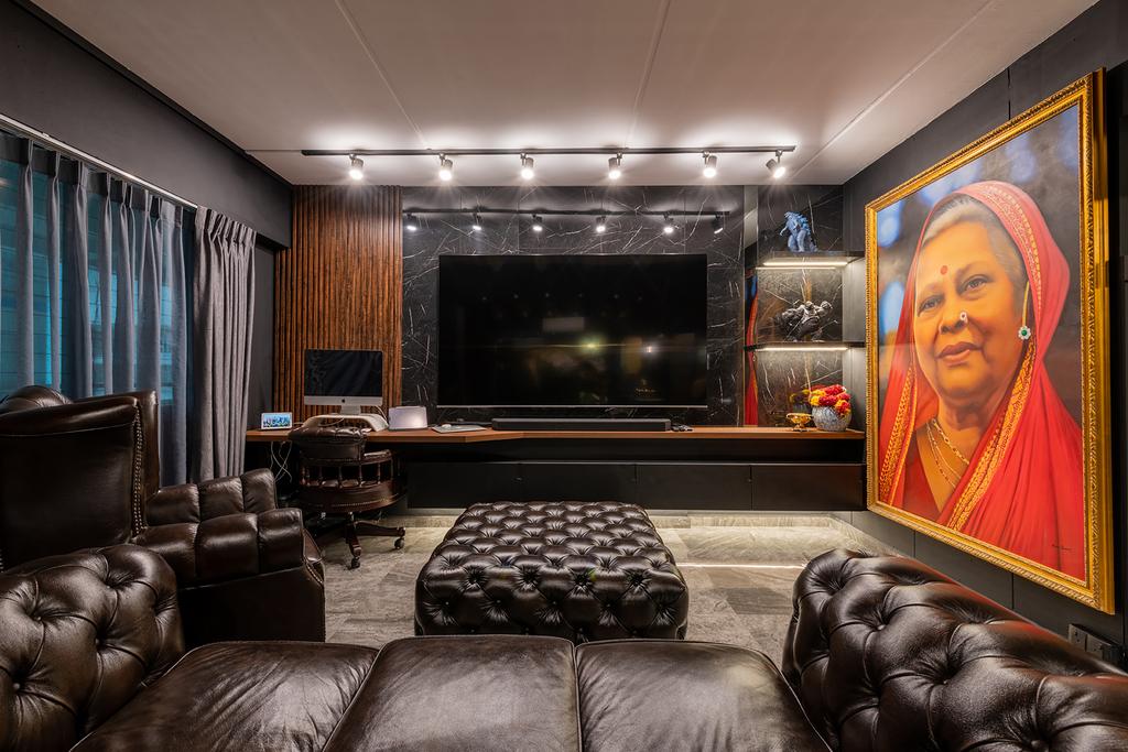 Contemporary, HDB, Living Room, Woodlands Drive 44, Interior Designer, E&S