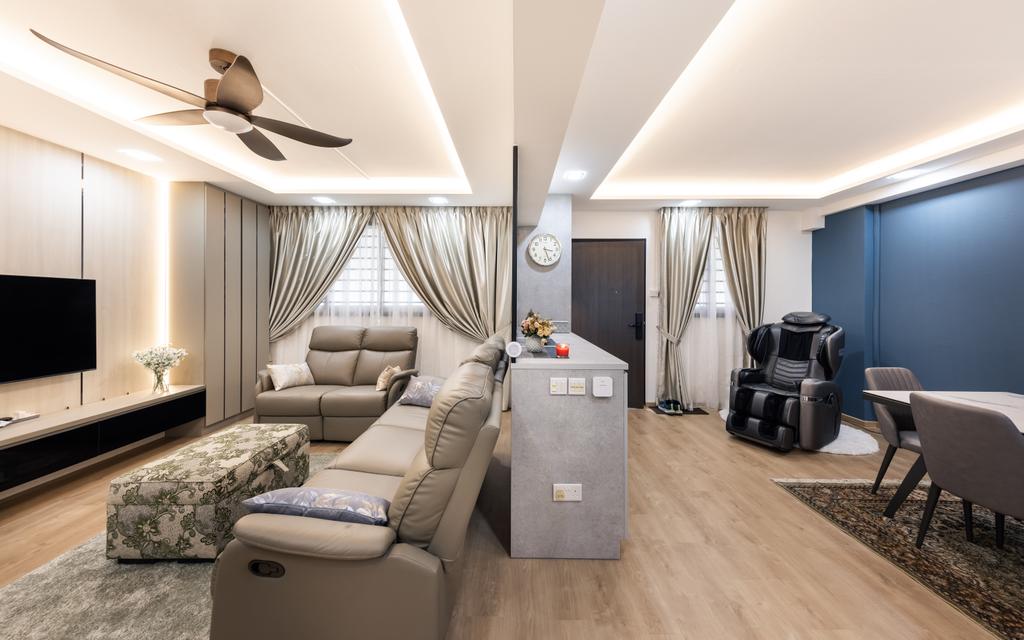 Contemporary, HDB, Living Room, Tampines Street 84, Interior Designer, U-Home Interior Design