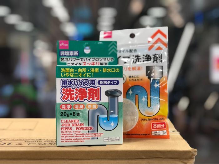 Daiso cleaning products drain cleaner