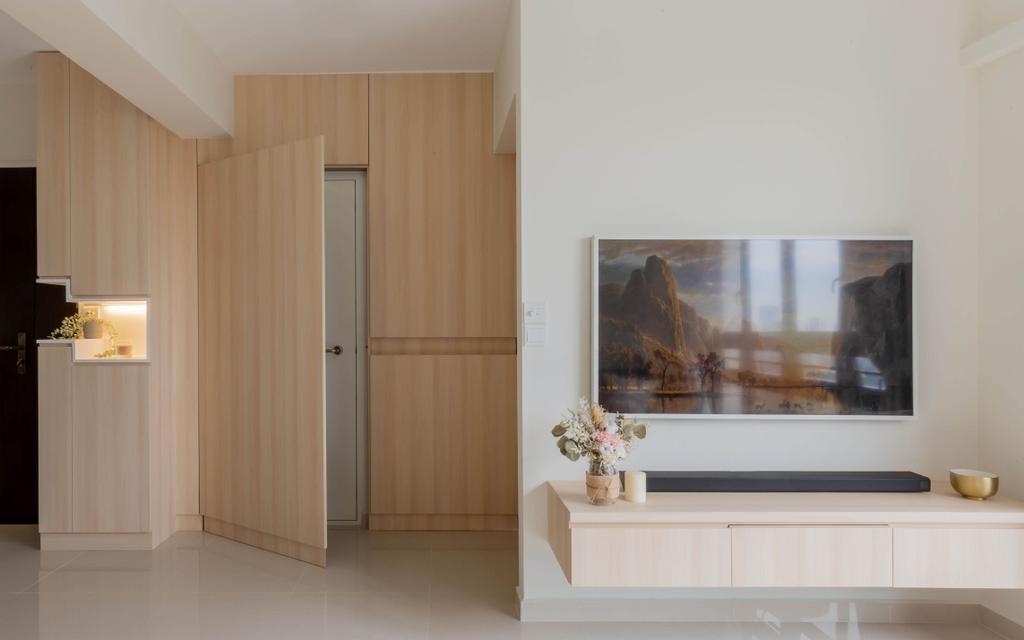 Scandinavian, HDB, Living Room, Skyparc @ Dawson, Interior Designer, Yang's Inspiration Design