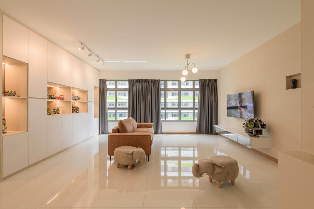 Contemporary, HDB, Living Room, Tampines Street 62, Interior Designer, Design Story