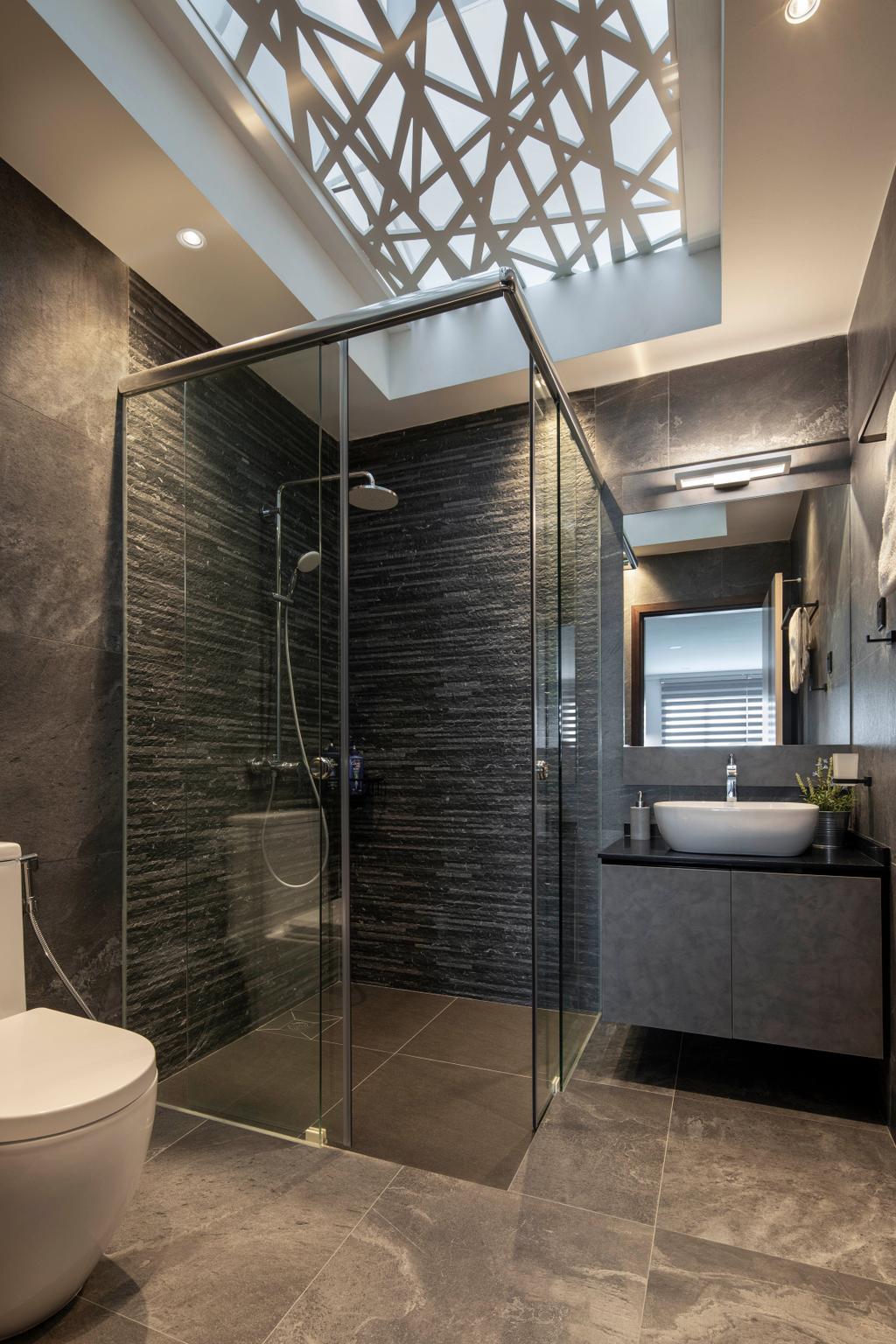 Contemporary, Landed, Bathroom, Yunnan Crescent, Interior Designer, Boonsiew D'sign, Transitional