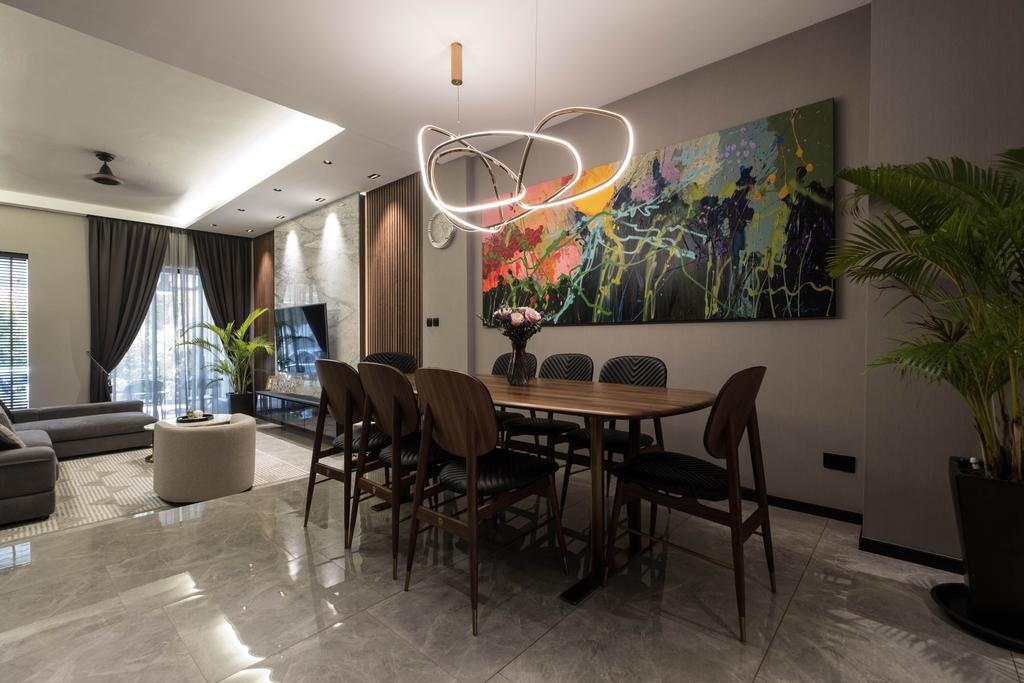 Contemporary, Landed, Dining Room, Jalan Chengam, Interior Designer, United Team Lifestyle