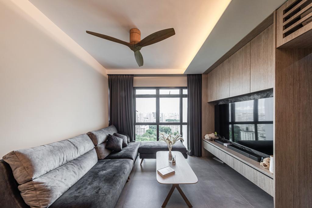Contemporary, HDB, Living Room, Ang Mo Kio Street 52, Interior Designer, Swiss Interior Design