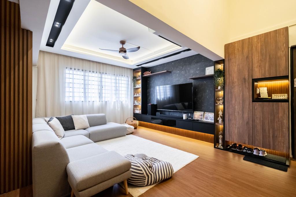 Contemporary, HDB, Living Room, Bishan Street 13, Interior Designer, Design 4 Space, Modern
