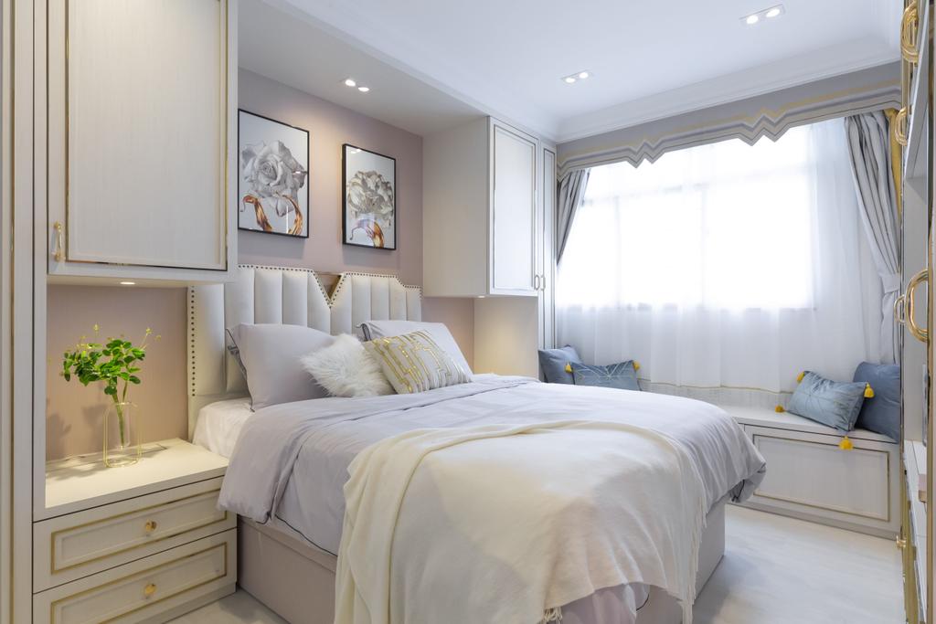 Modern, HDB, Bedroom, Lorong Limau, Interior Designer, Posh Home, Contemporary