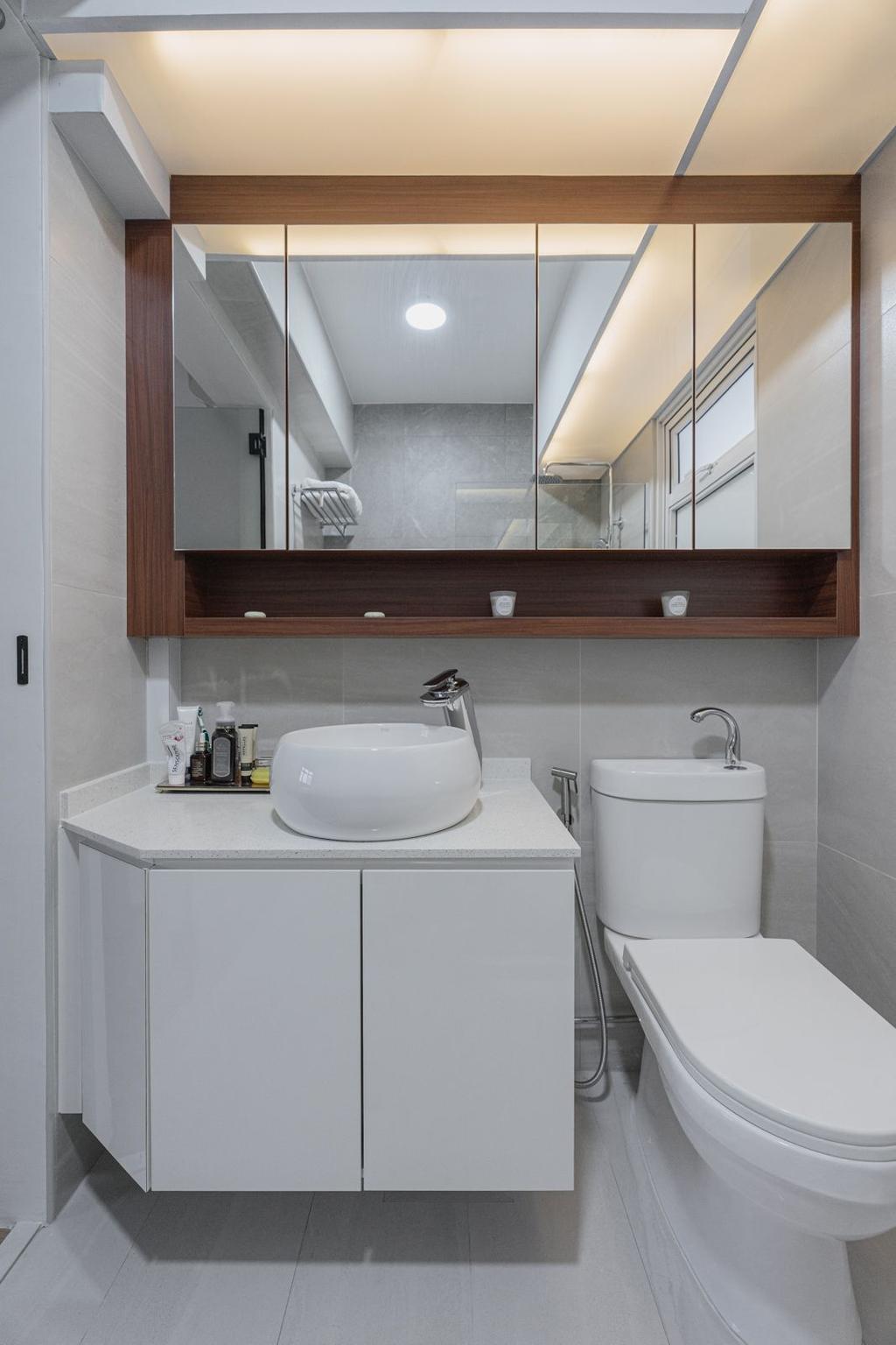 Contemporary, HDB, Bathroom, Tampines Street 61, Interior Designer, Todz’Terior, Scandinavian