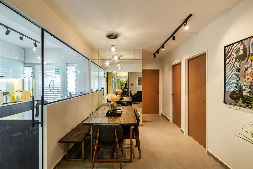 Contemporary, HDB, Dining Room, Bedok South Road, Interior Designer, Noble Interior Design