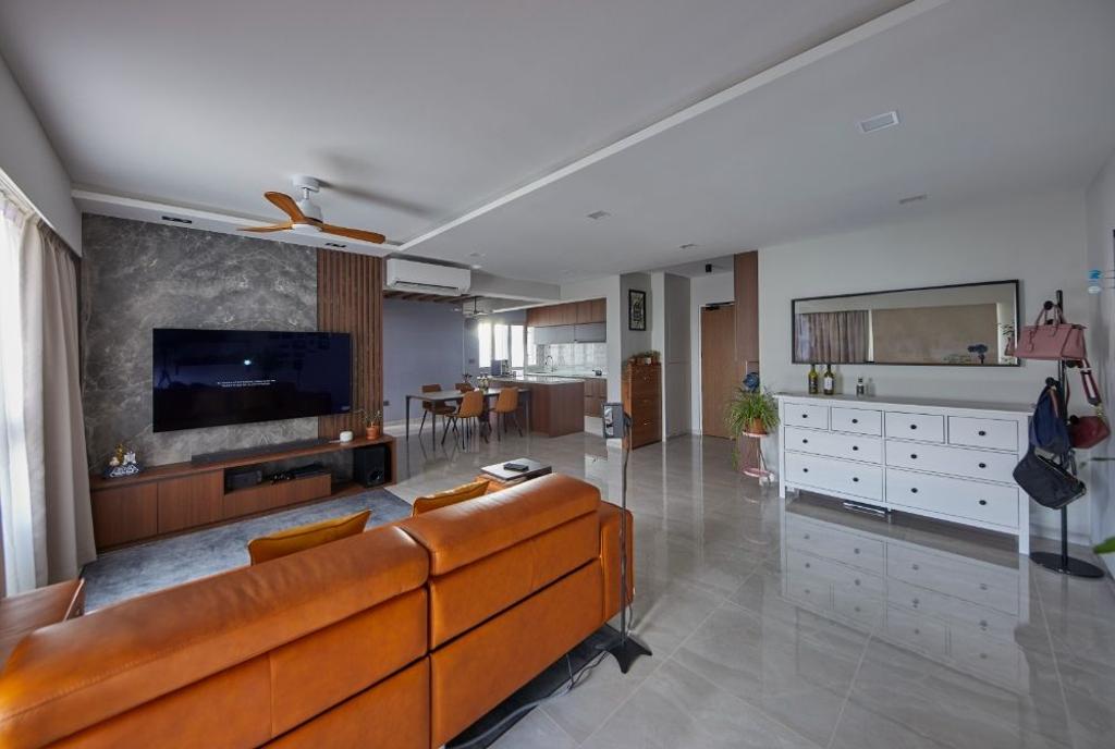 Contemporary, HDB, Living Room, Ang Mo Kio Street 23, Interior Designer, PRDT Interiors