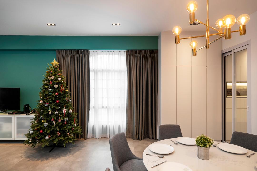 Eastwood Green, R Interior | R 设计团队, Modern, Contemporary, Dining Room, Condo, Christmas Tree