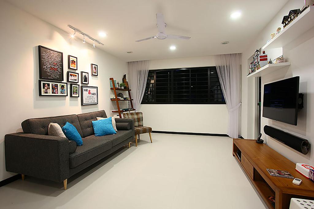 Modern, HDB, Living Room, Serangoon North Avenue 4, Interior Designer, Fineline Design, Contemporary
