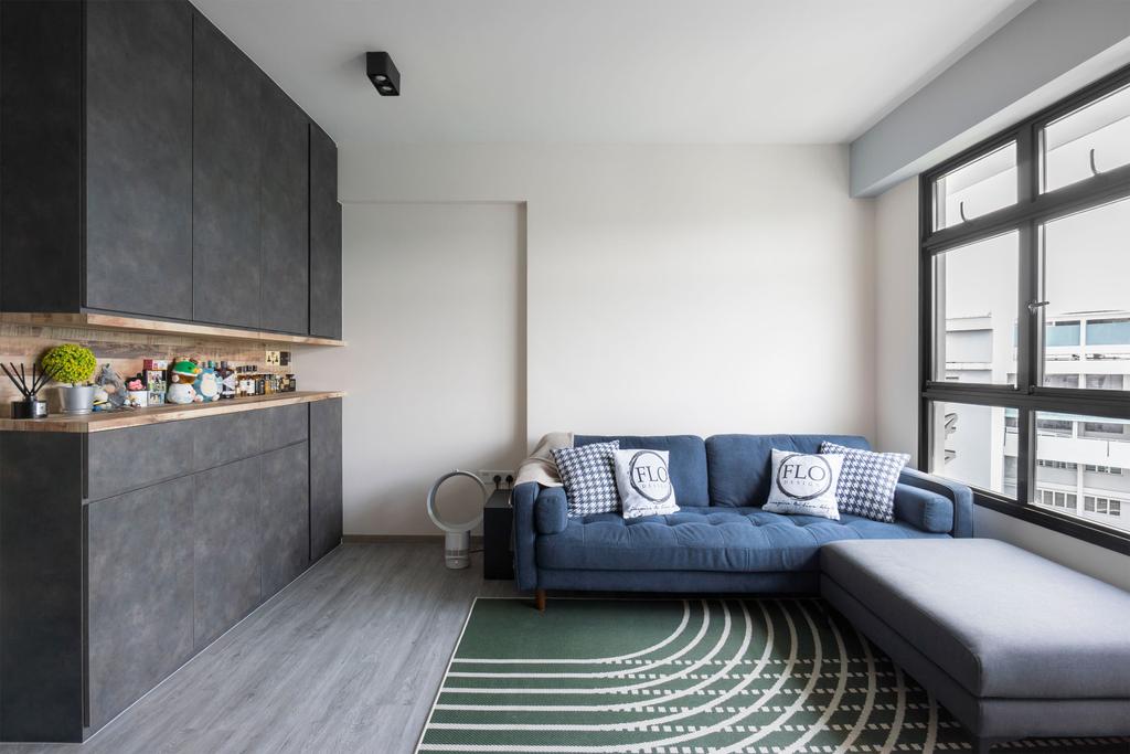Contemporary, HDB, Living Room, Bedok North Avenue 1, Interior Designer, Flo Design