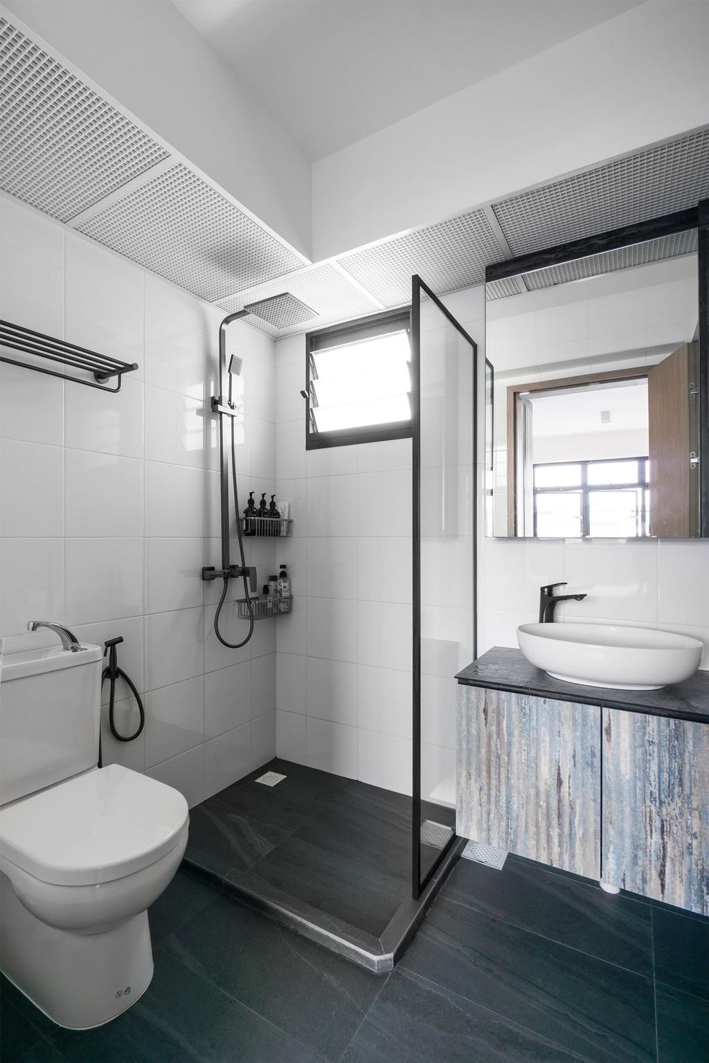 Contemporary, HDB, Bathroom, Bedok North Avenue 1, Interior Designer, Flo Design