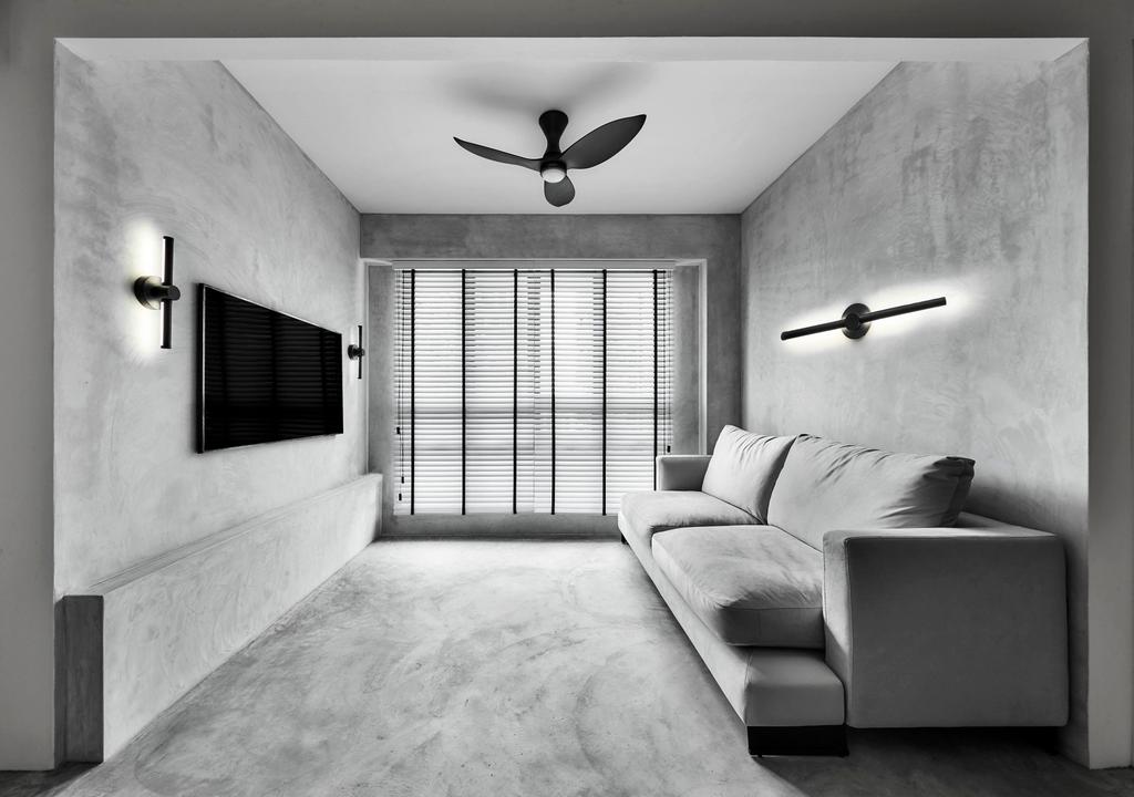 Contemporary, HDB, Living Room, Skyparc @ Dawson, Interior Designer, Azcendant