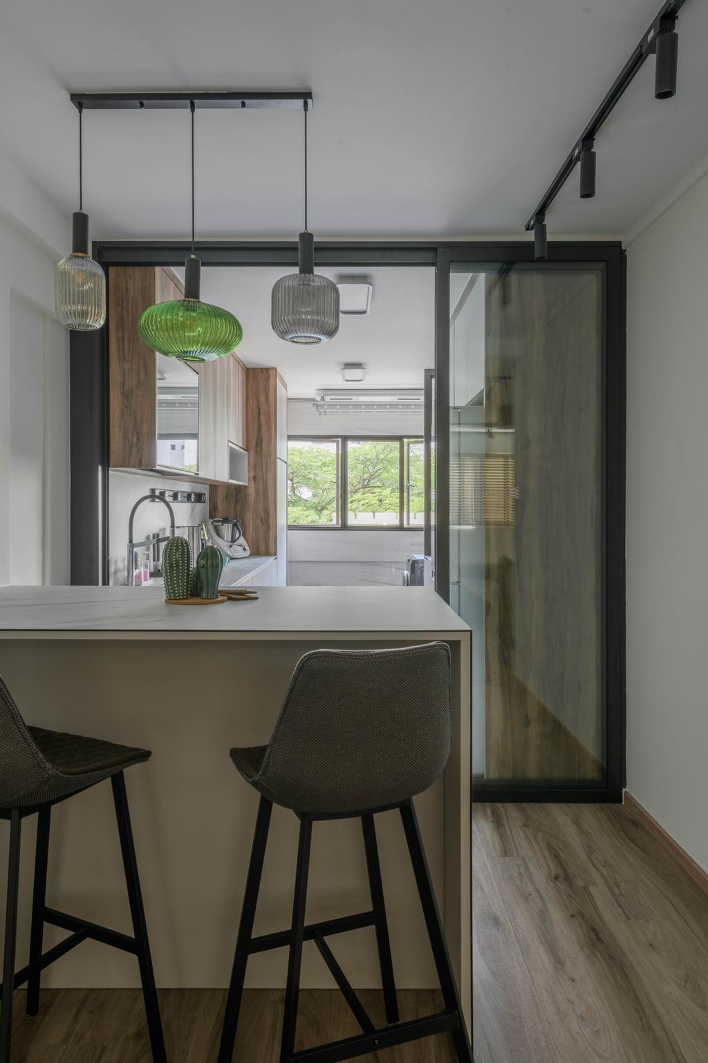 Contemporary, HDB, Kitchen, Bukit Batok East Avenue 4, Interior Designer, T&T Design Artisan, Scandinavian