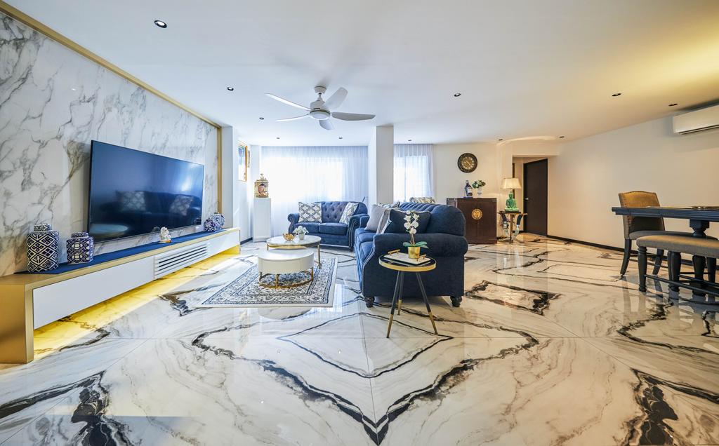 Contemporary, HDB, Living Room, Hougang Street 91, Interior Designer, MET Interior