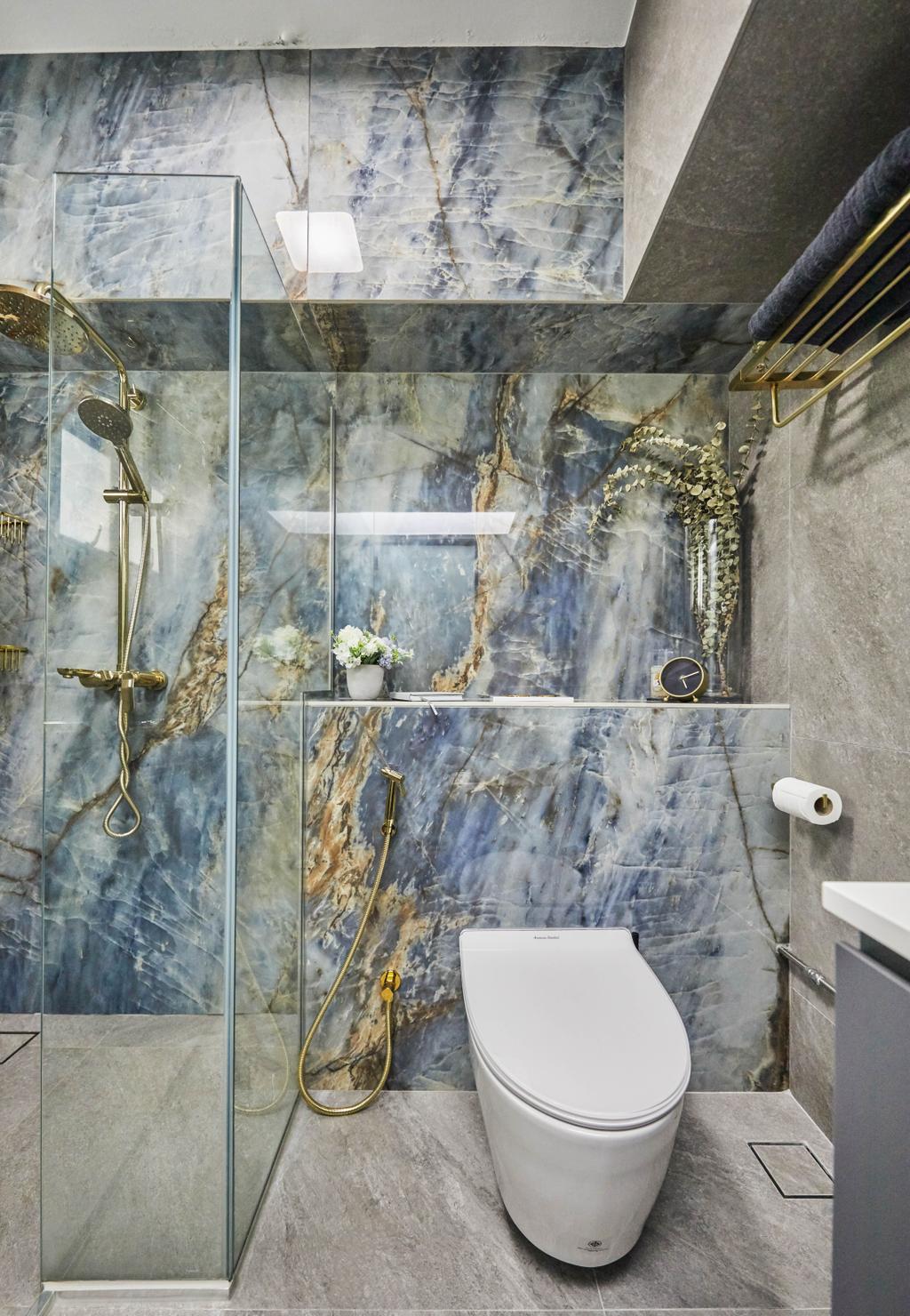 Contemporary, HDB, Bathroom, Hougang Street 91, Interior Designer, MET Interior