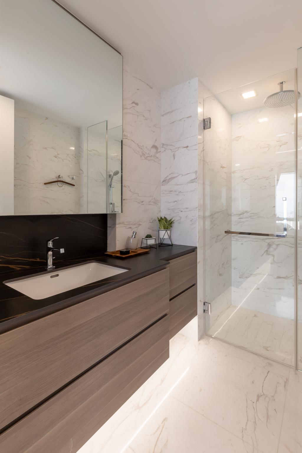 Contemporary, Condo, Bathroom, Wallich Residence, Interior Designer, Omni Design