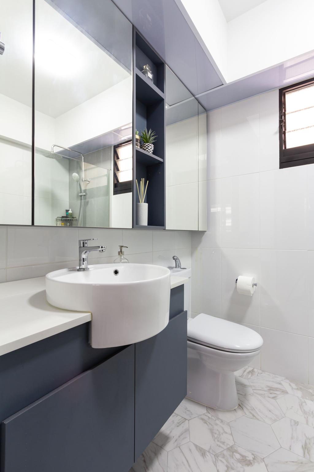 Contemporary, HDB, Bathroom, West Plains @ Bukit Batok, Interior Designer, Fineline Design