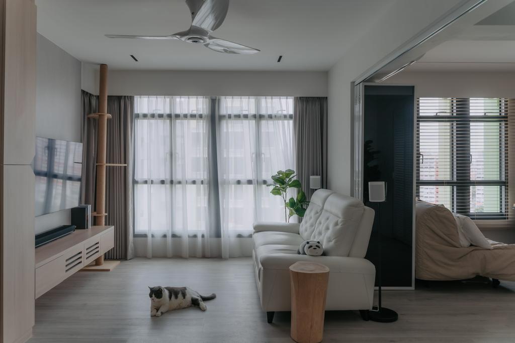 Scandinavian, HDB, Living Room, Bidadari Park Drive, Interior Designer, Key Concept
