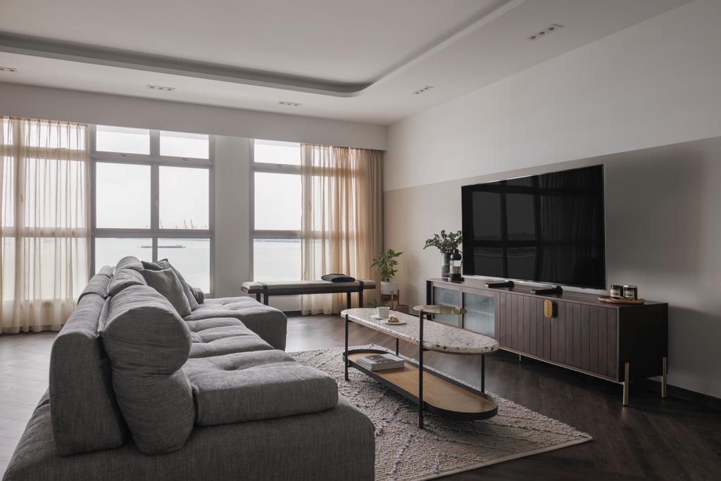 Contemporary, HDB, Living Room, Northshore Drive, Interior Designer, Key Concept
