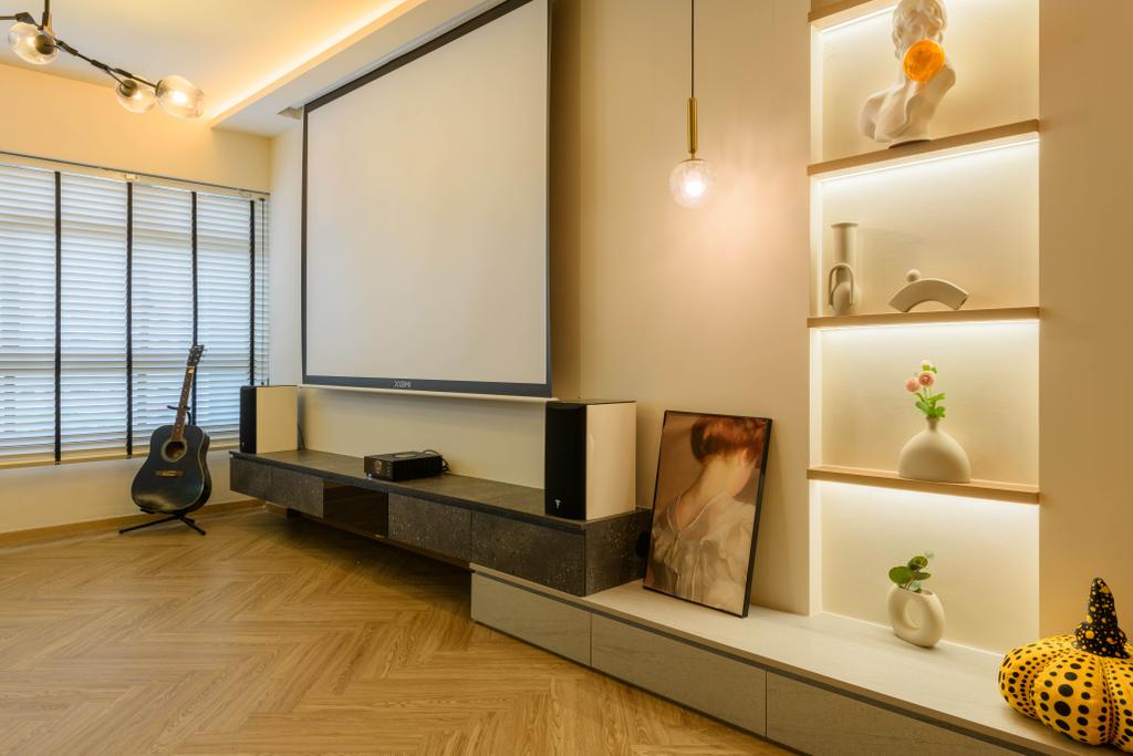Contemporary, HDB, Living Room, Kang Ching Road, Interior Designer, ProjectGuru