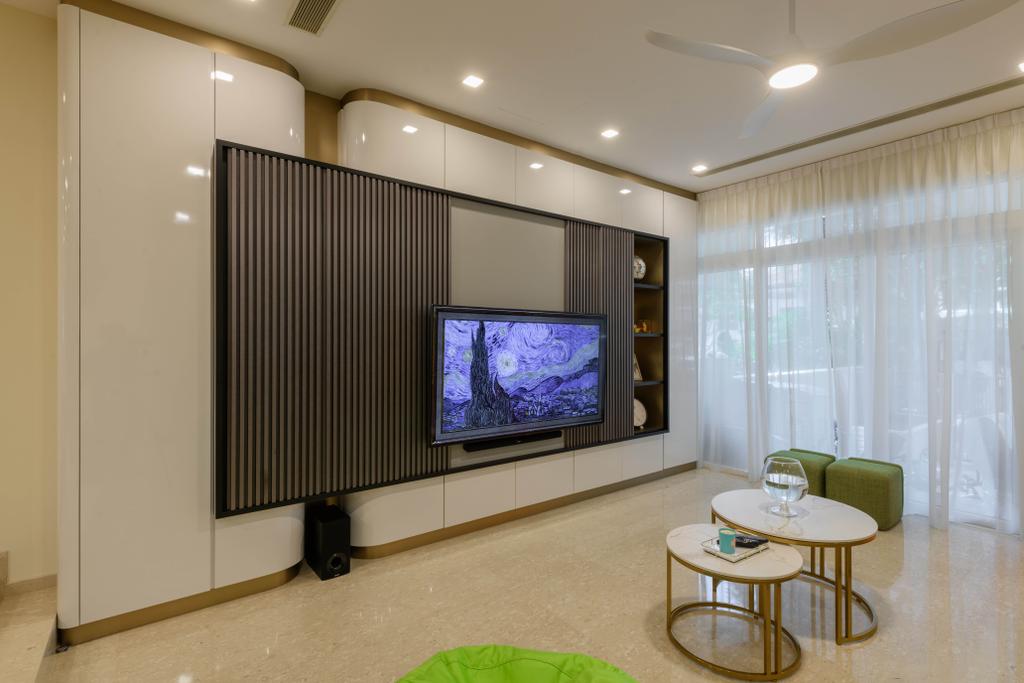 Contemporary, Landed, Living Room, Andrews Terrace, Interior Designer, ProjectGuru, Transitional