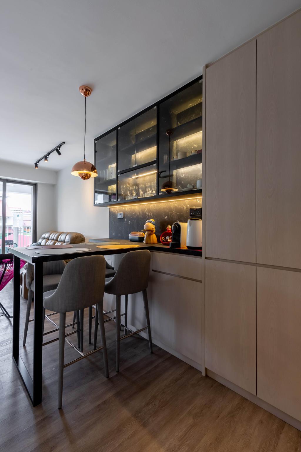 Contemporary, HDB, Dining Room, Yishun Street 11, Interior Designer, MET Interior