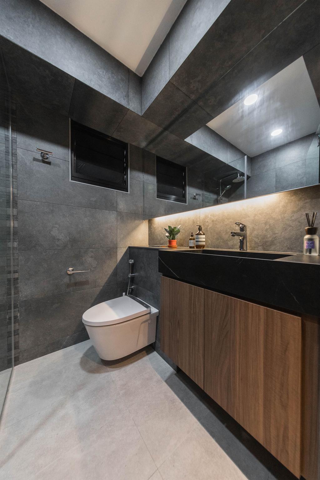 Contemporary, HDB, Bathroom, Tampines North Drive 1, Interior Designer, LOME Interior