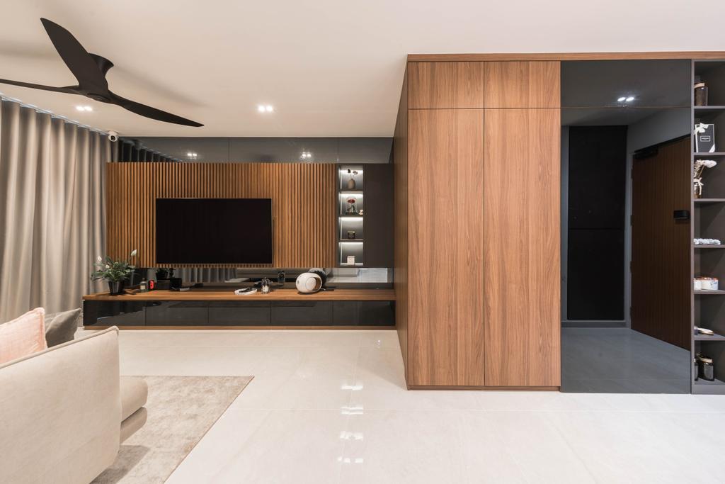 Contemporary, HDB, Living Room, Tampines North Drive 1, Interior Designer, LOME Interior