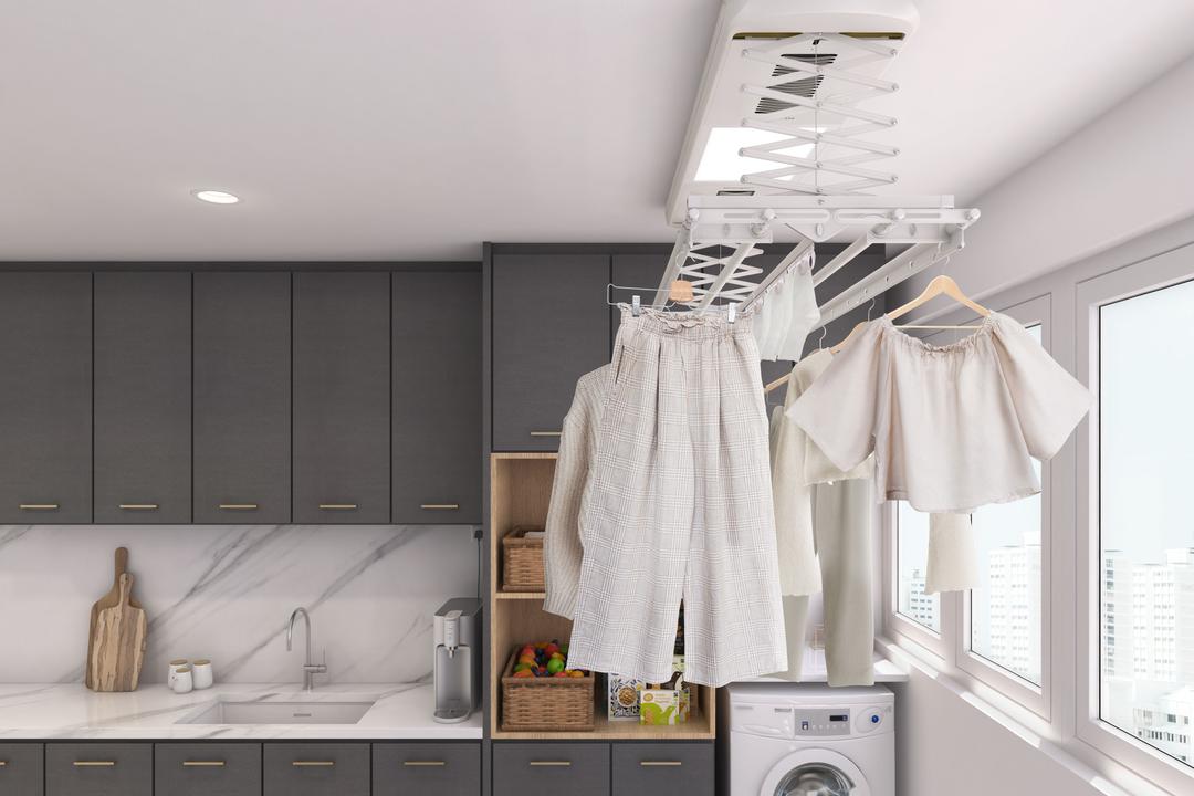 All Small Homes Need This Space-Saving Indoor Laundry System