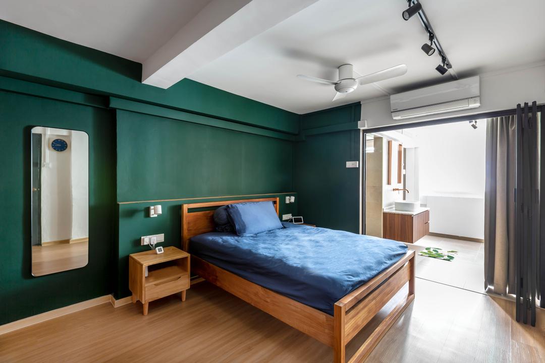 Kampong Arang Road, Luxurious Design, Contemporary, Bedroom, HDB, Green