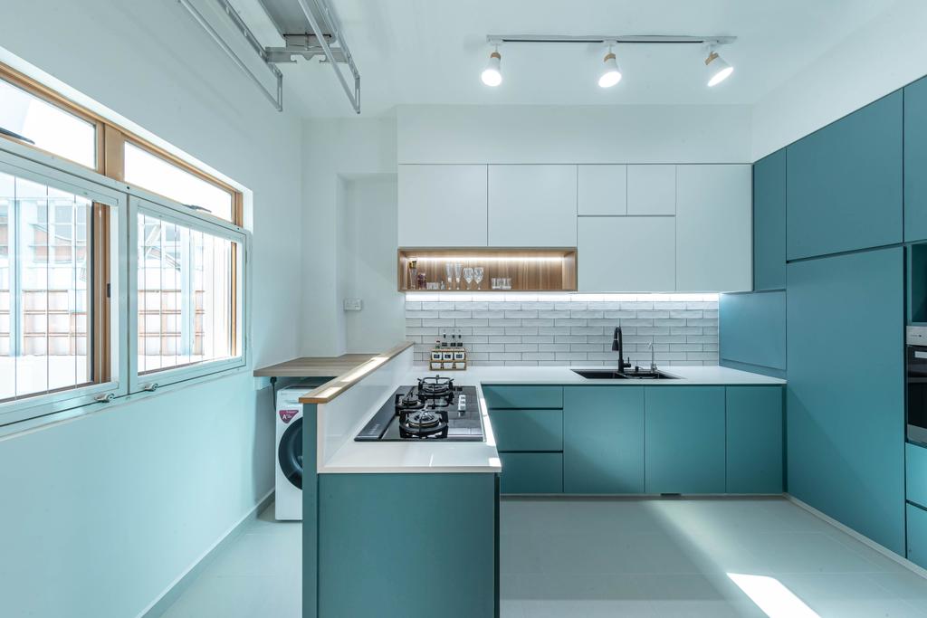 Contemporary, HDB, Kitchen, Anchorvale Road, Interior Designer, LOME Interior