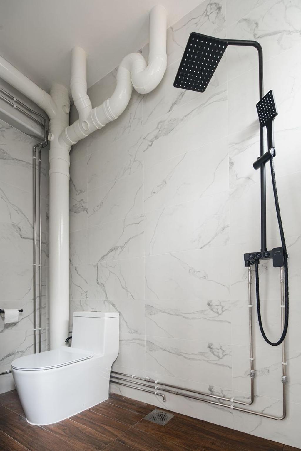 Minimalist, HDB, Bathroom, Serangoon Avenue 1, Interior Designer, NJ Concept
