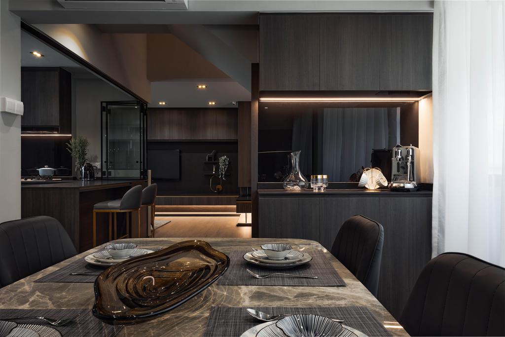Contemporary, HDB, Dining Room, Bishan Street 22, Interior Designer, The Interior Lab