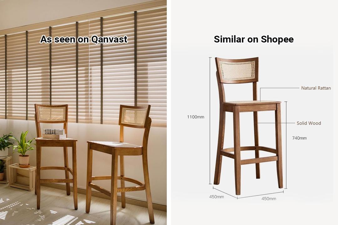 qanvast&#39;s picks qanvast shopee rattan bar chair rattan furniture